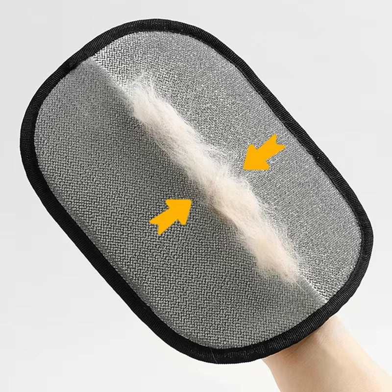 Reusable Static Pet Hair Removing Glove Efficient Cat Dog Fur Collector for Furniture Carpet Clothes Couch Car Seat Grooming