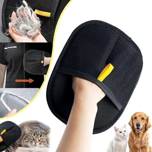 Hot Pet Hair Removal Tools Reusable Gloves, Pet Double-Sided Beauty Gloves, Carpet Removal Pet Fur Hair Pet Supplies